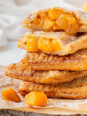 Jollibee Peach Mango Pie Recipe stacked with flaky pastry and mango filling