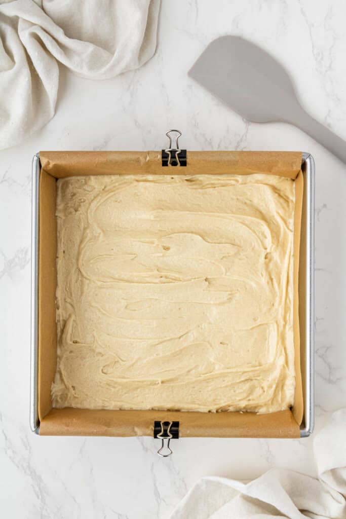 overhead view of Starbucks Coffee Cake