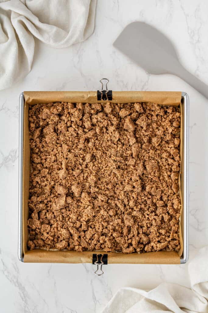 overhead view of Starbucks Coffee Cake