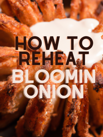 How to reheat bloomin onion