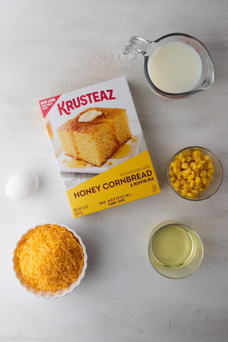 ingredients for the krusteaz cornbread recipe