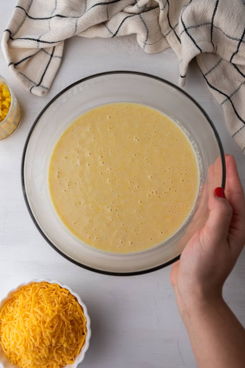 a bowl of wet batter