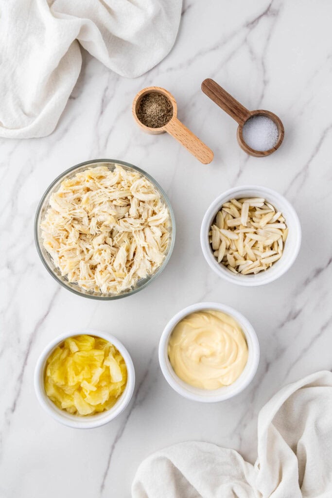 ingredients for the Jason's Deli chicken salad recipe