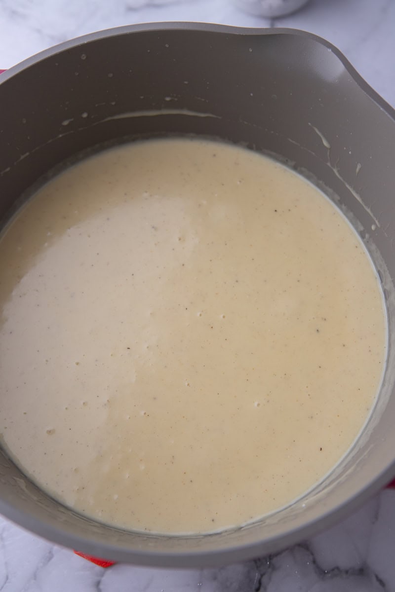 sauce fully made in the pot