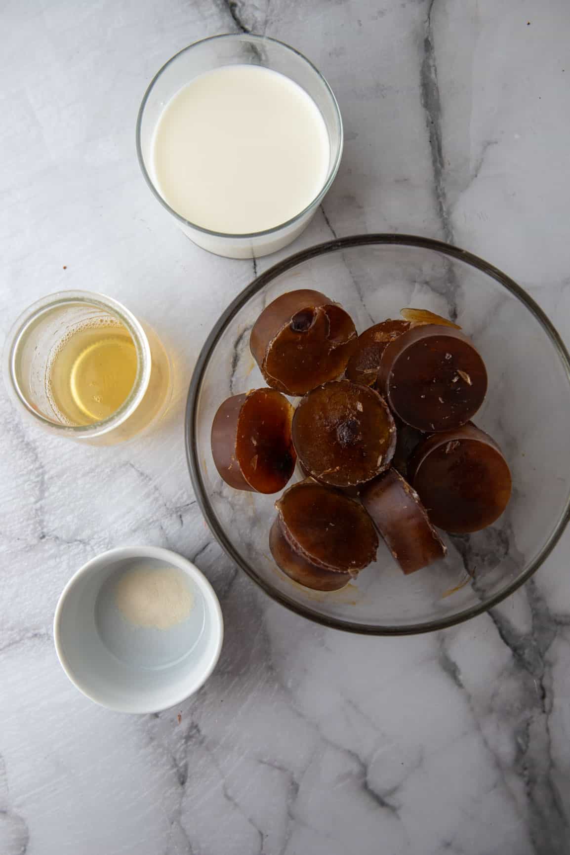 ingredients for the dunkin frozen coffee recipe