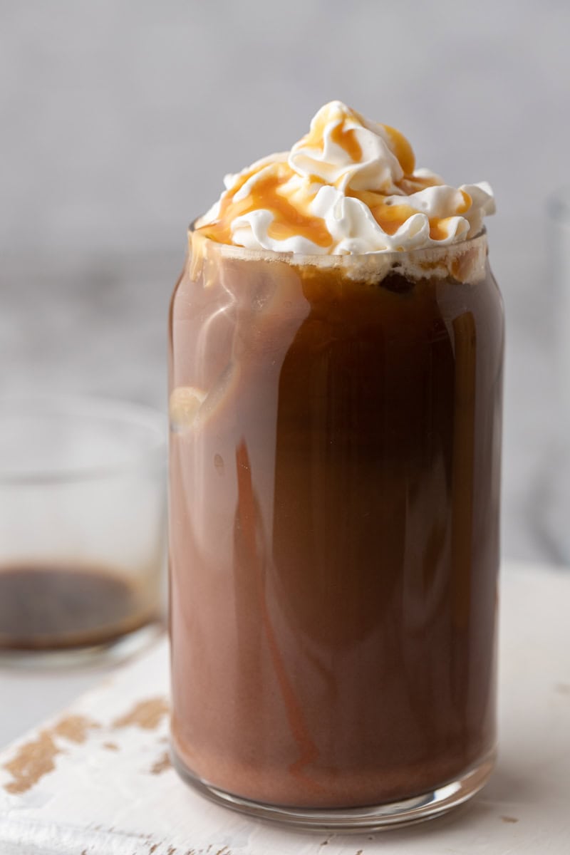 side shot of the dutch bros caramelizer recipe