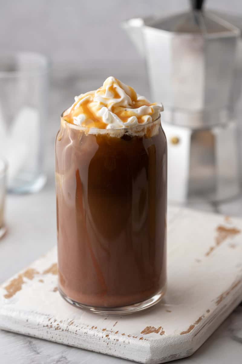 side shot of the dutch bros caramelizer recipe