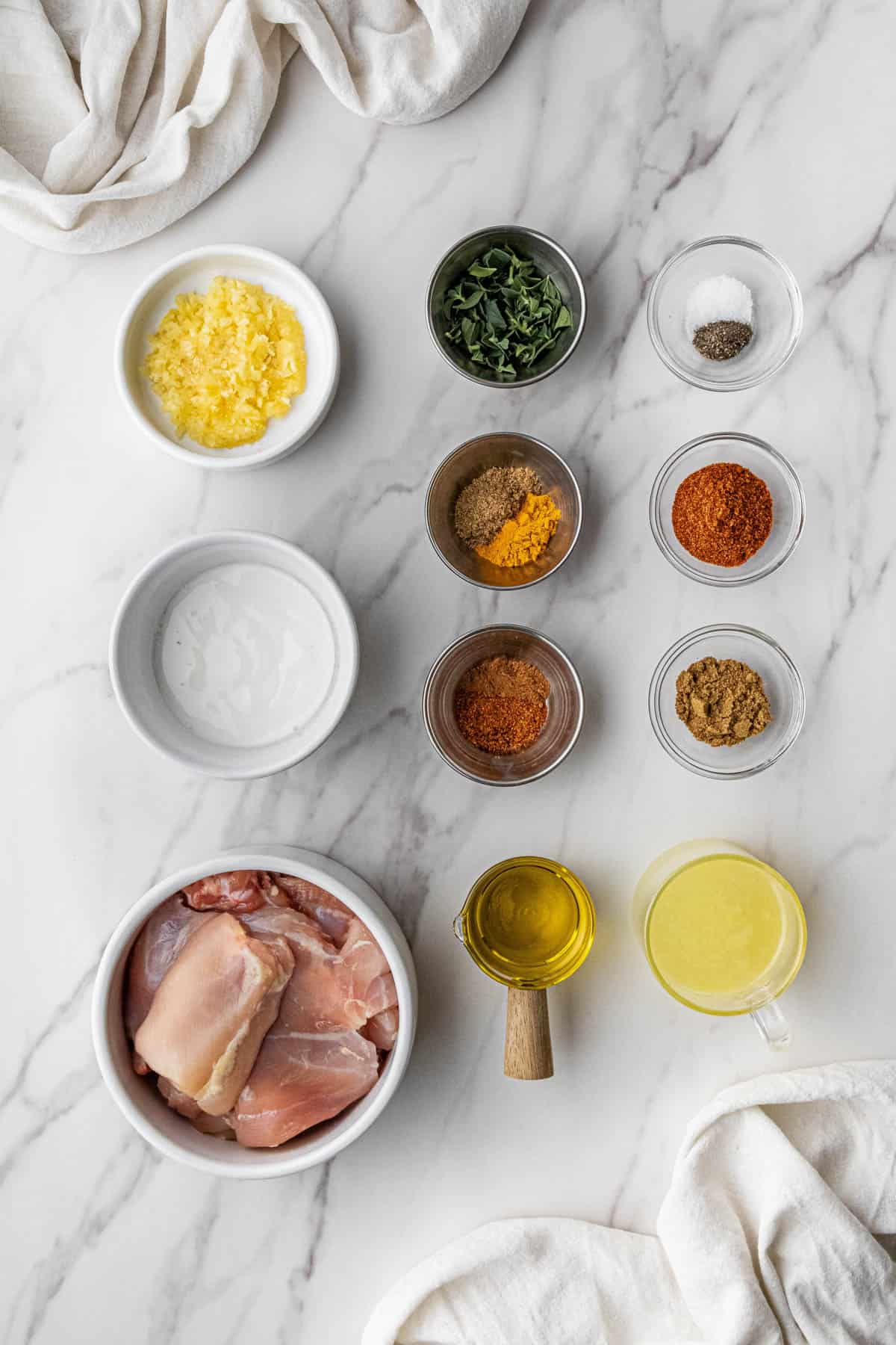 ingredients for the halal guys chicken recipe