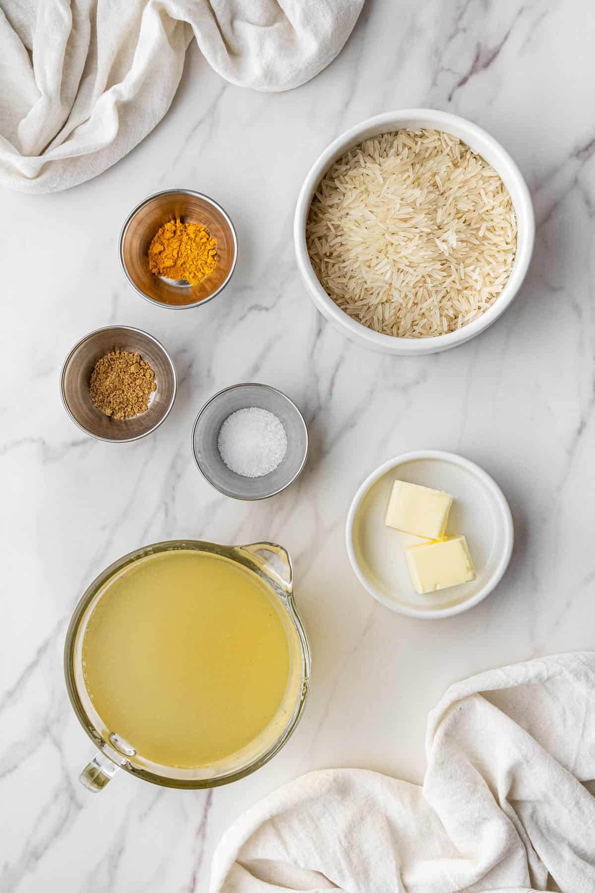 ingredients for the rice recipe