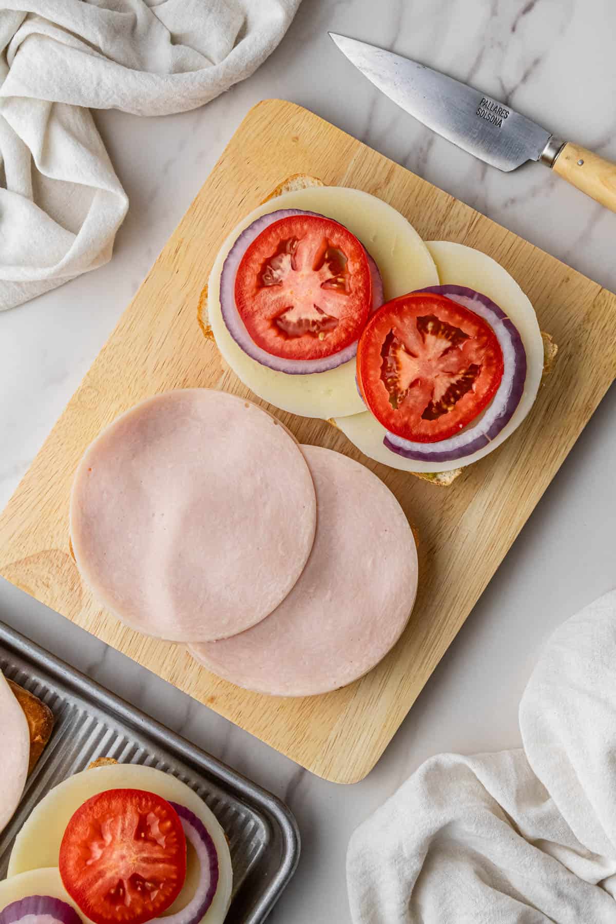 ingredients on wooden cutting board