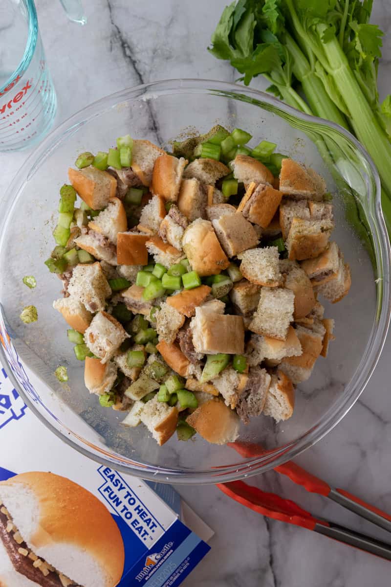 mixed ingredients in a bowl