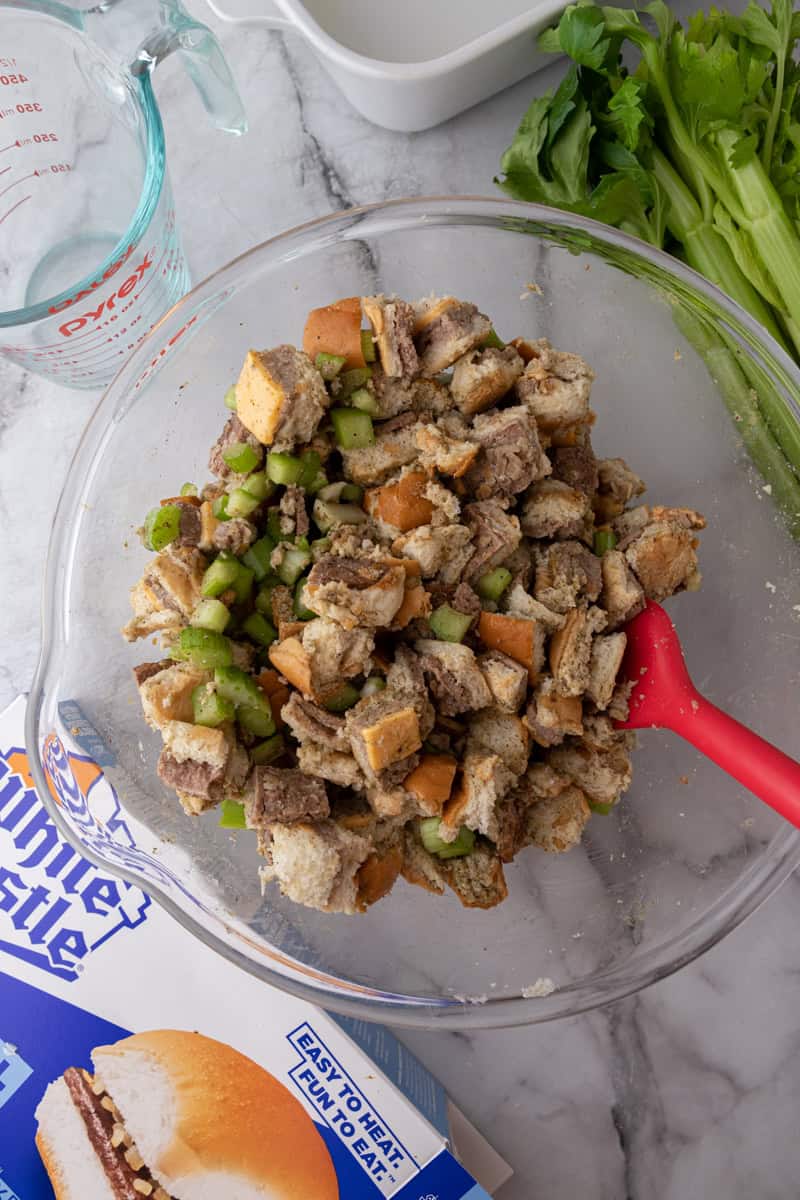 mixed ingredients in a bowl