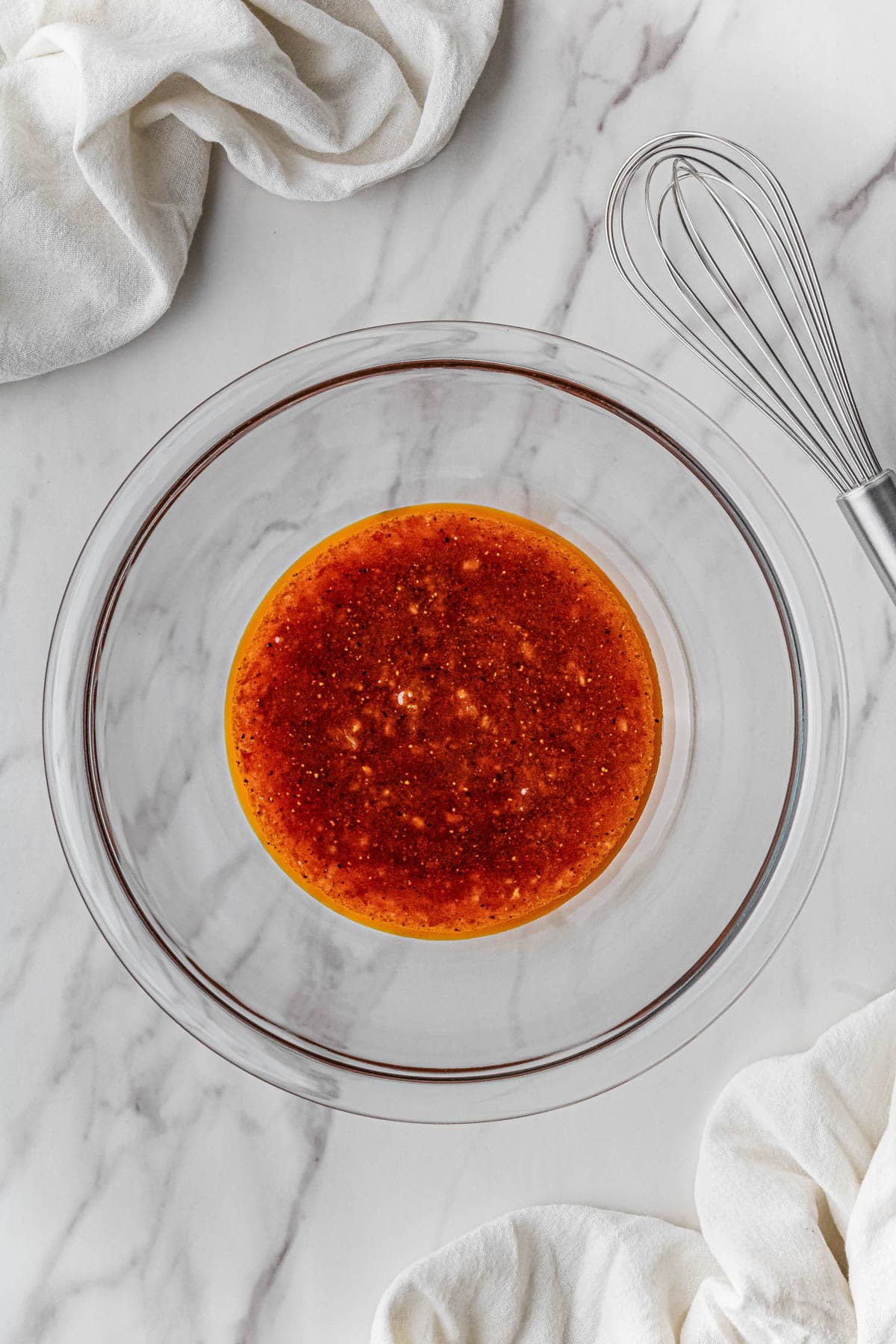 Marinade ingredients in a bowl