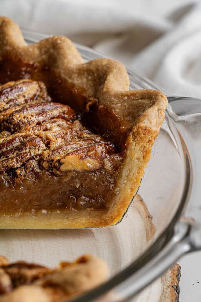 pecan pie with Martha Stewart's pie crust recipe