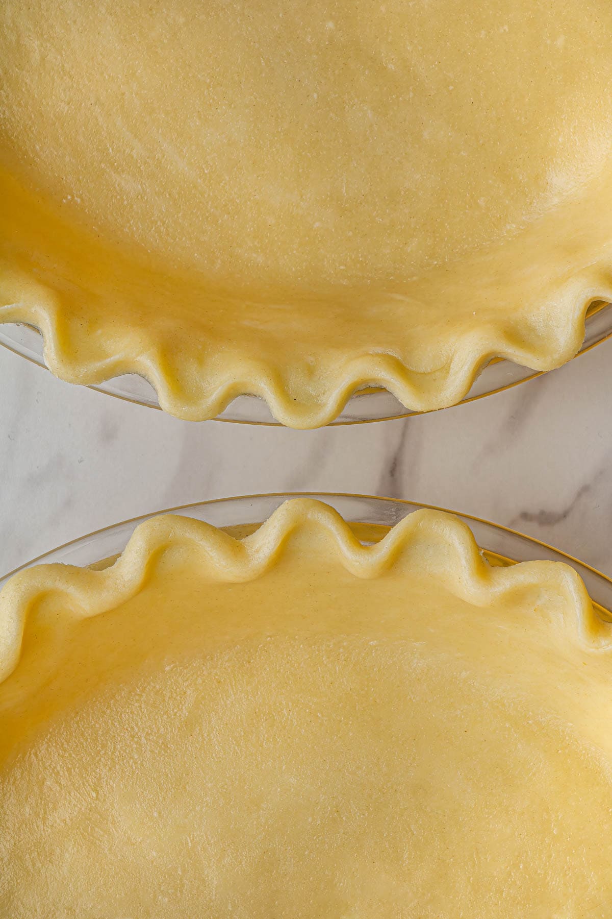 close up of Martha Stewart's Pie Crust recipe