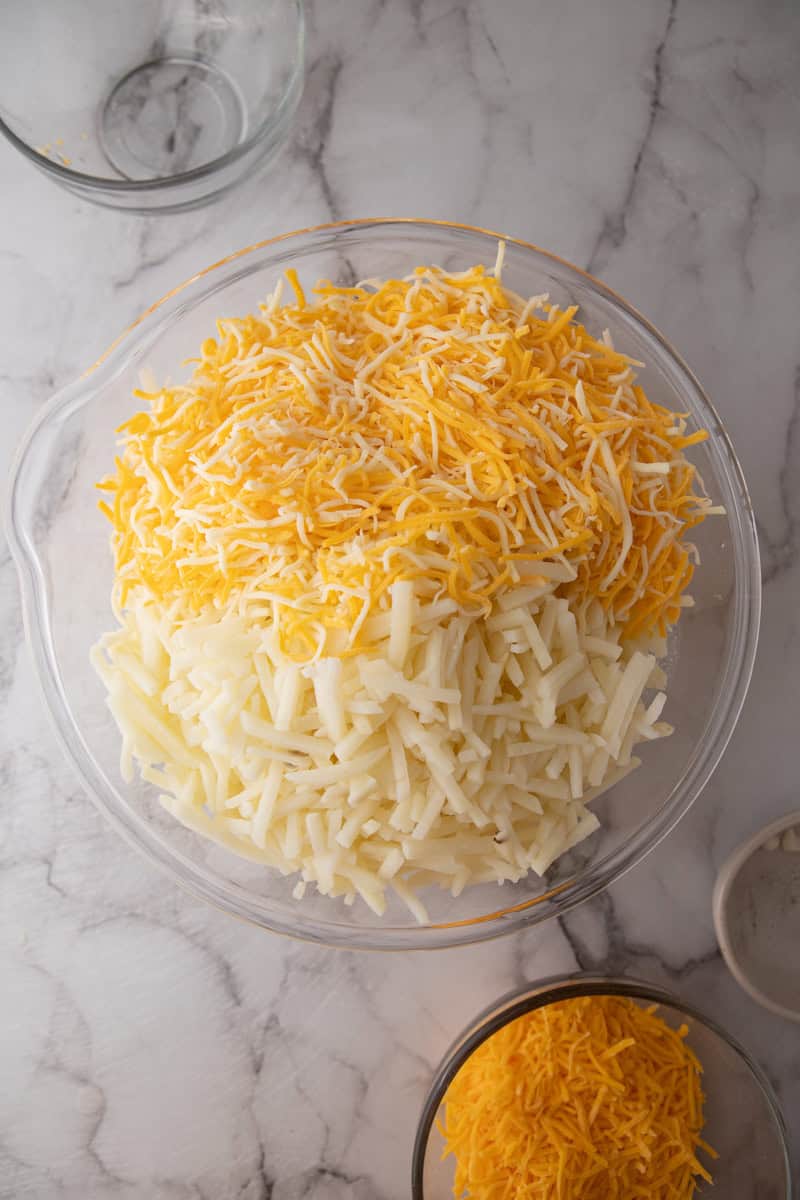 unmixed ingredients in a bowl