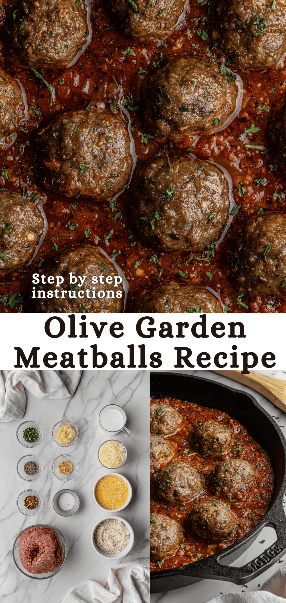 olive garden meatballs recipe pinterest pin