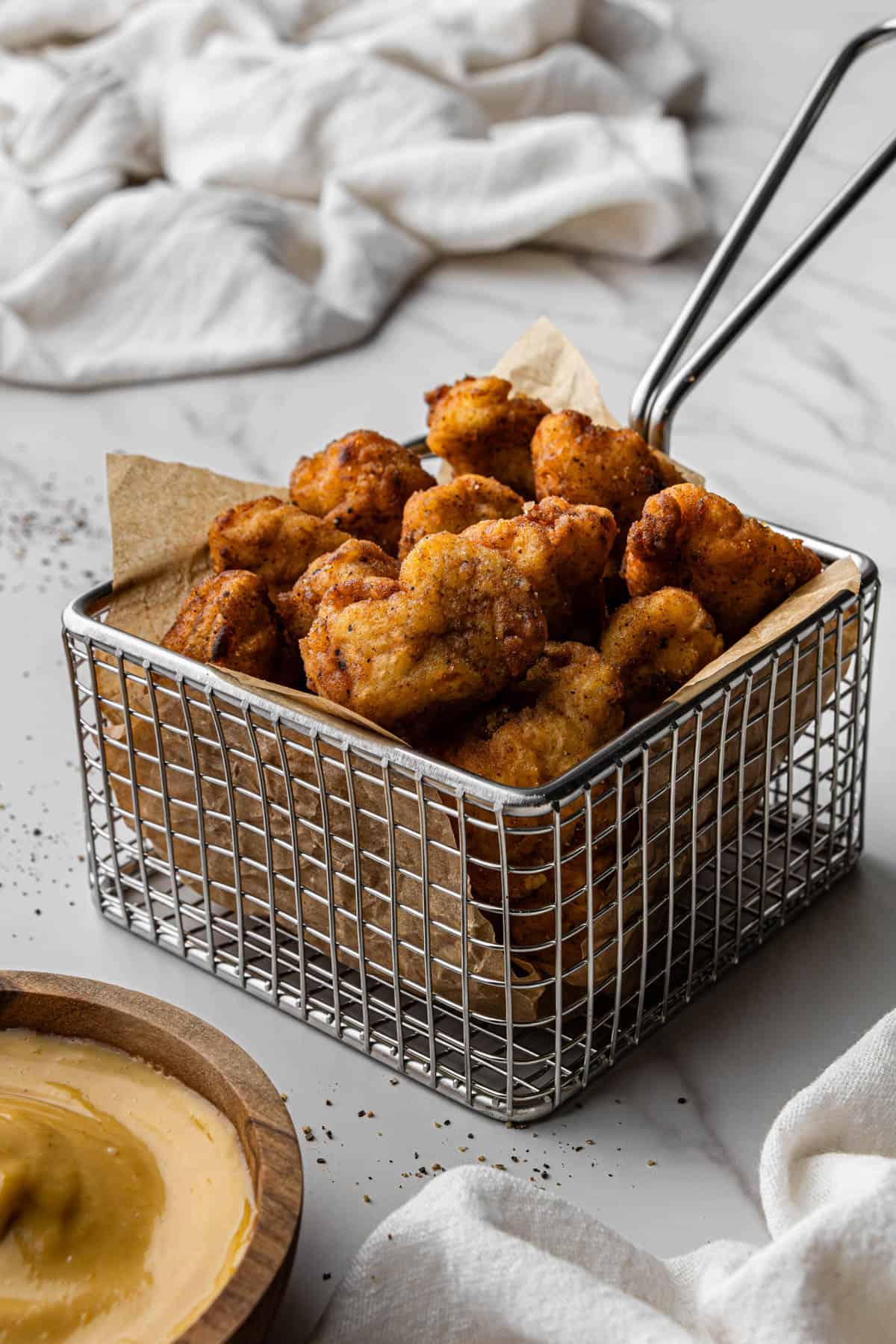 chick-fil-a chicken nuggets copycat recipe in basket