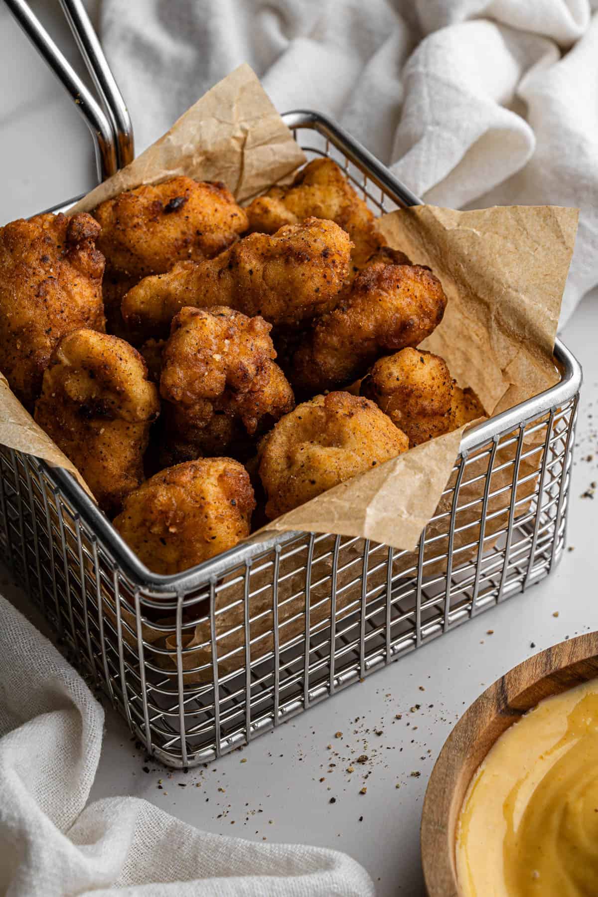 chick-fil-a chicken nuggets copycat recipe in basket