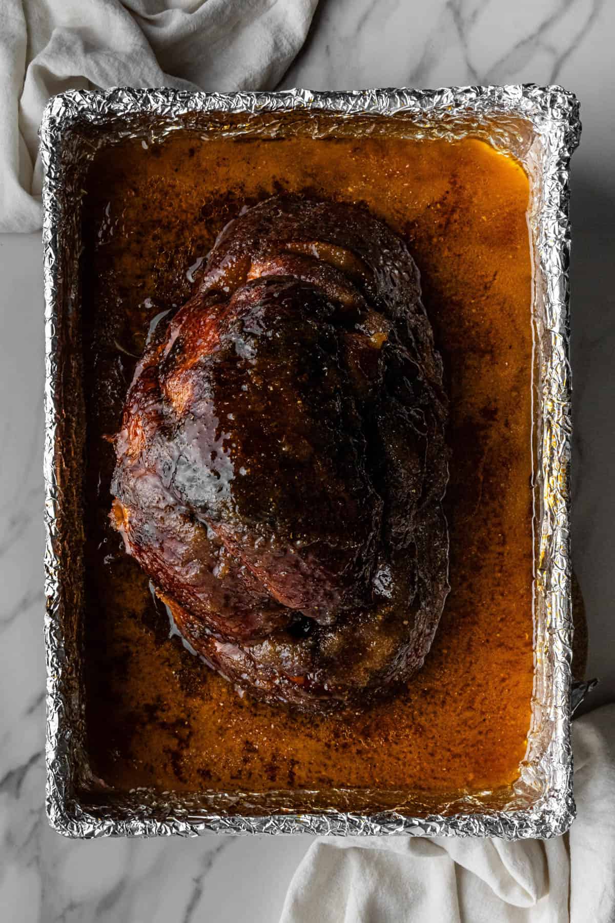 main ingredient with caramelized dry rub on it