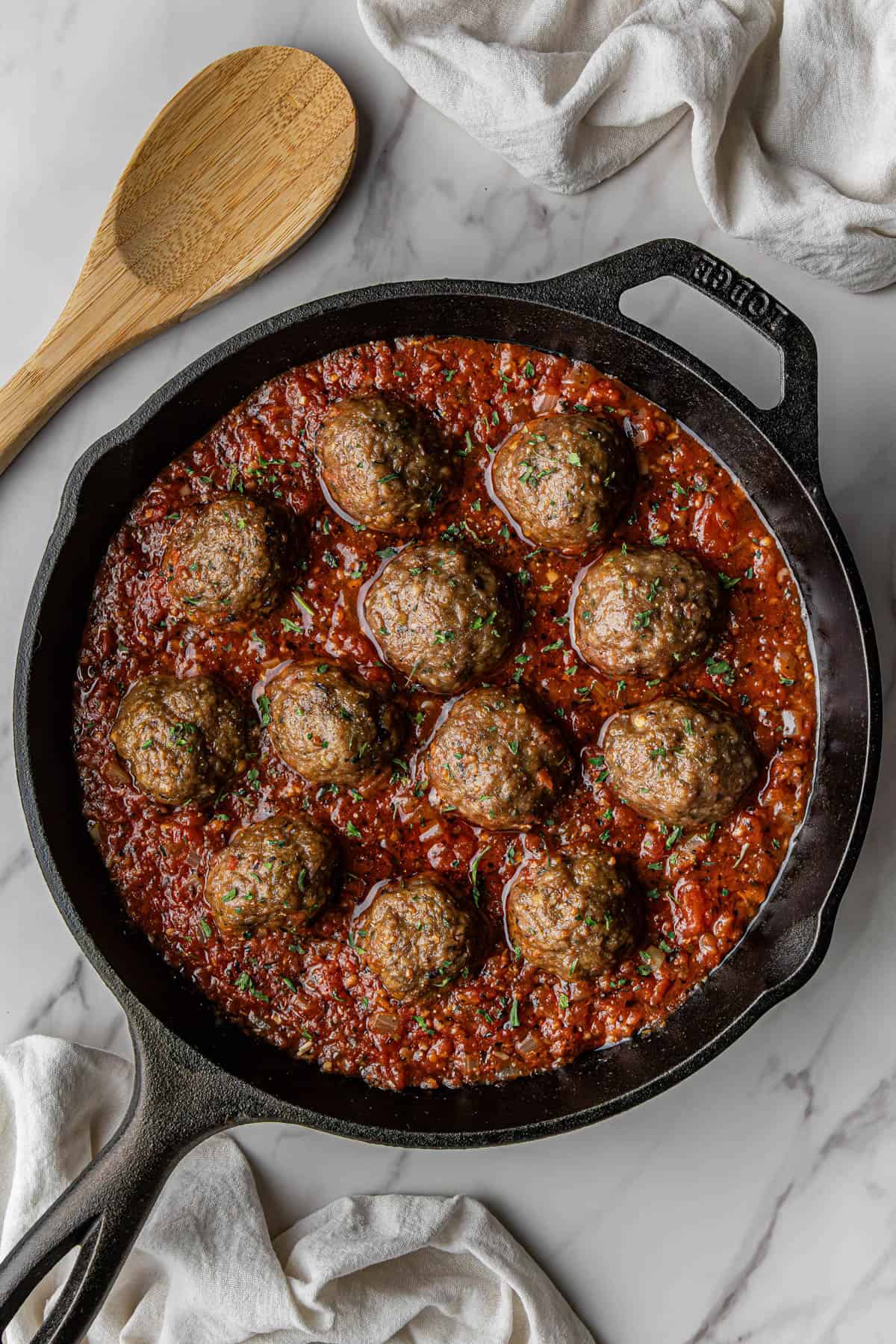 ingredients in a skillet