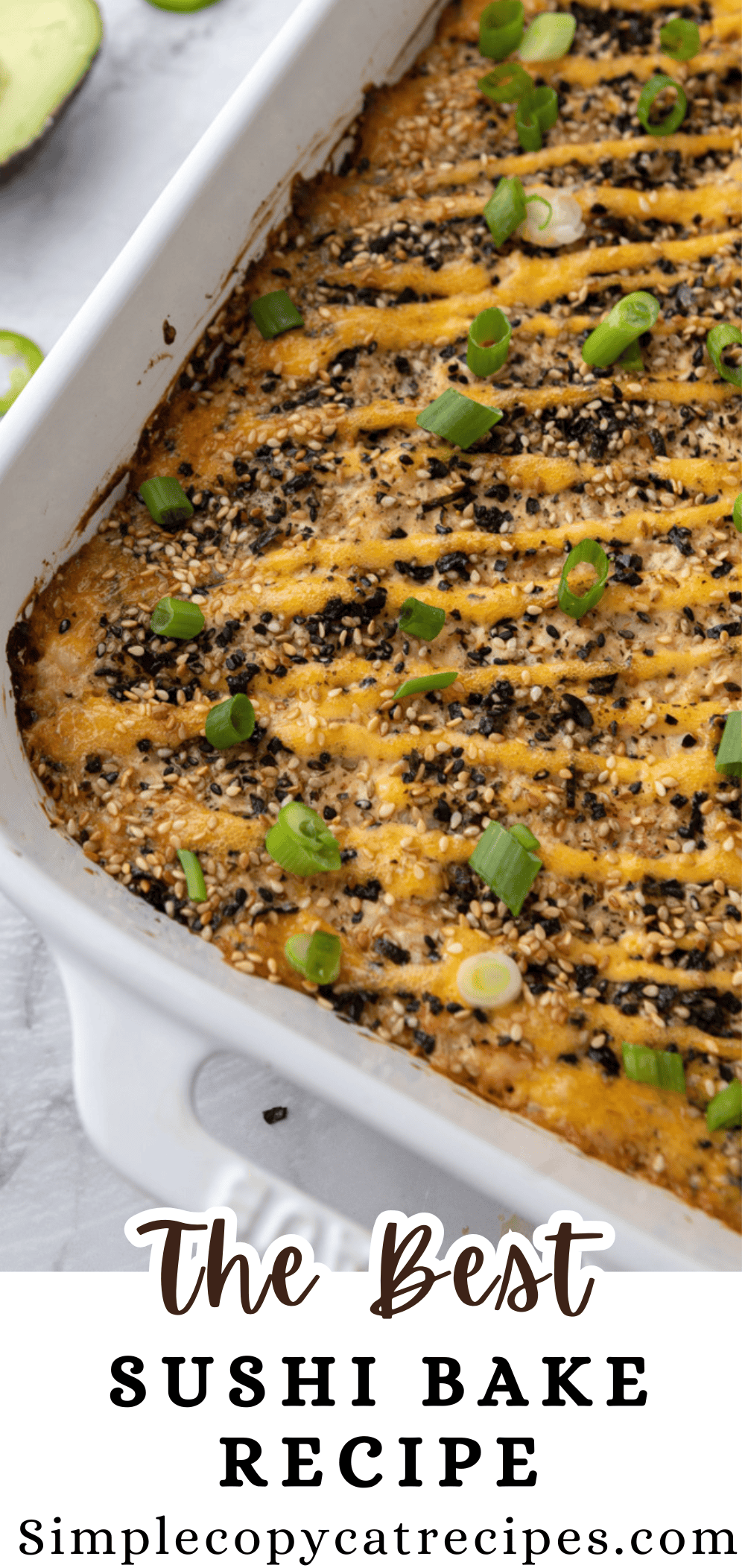 sushi bake recipe pinterest pin