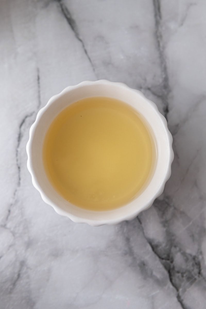 rice vinegar in a pot