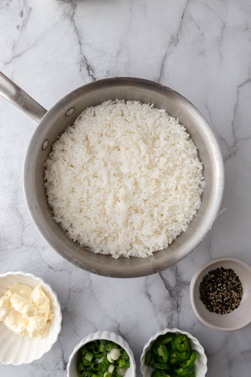 rice in a pot