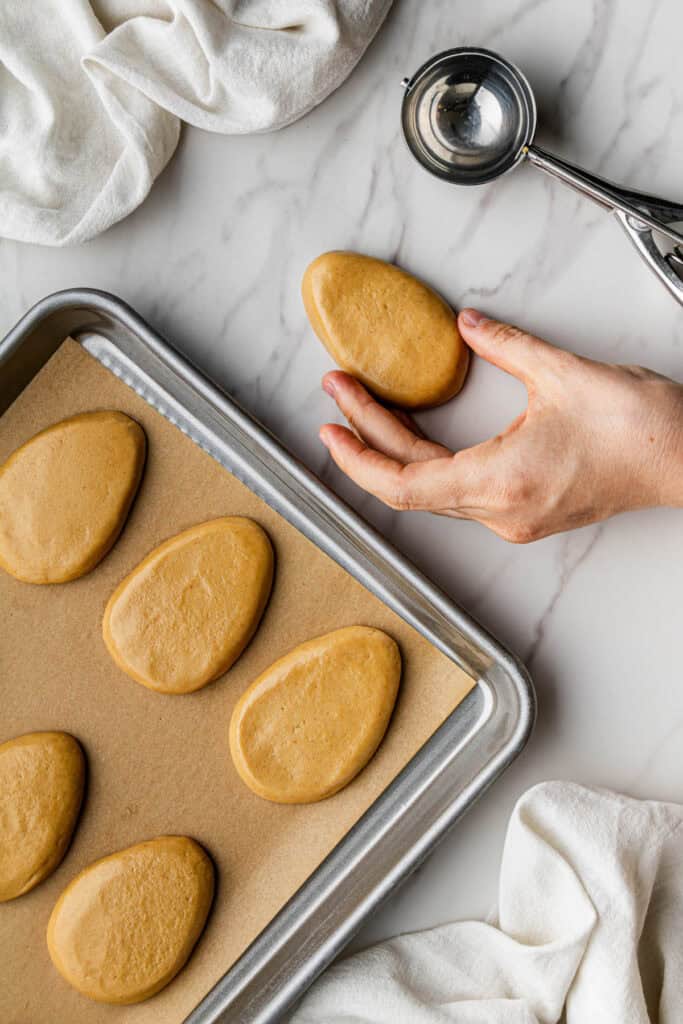 ingredients being shaped