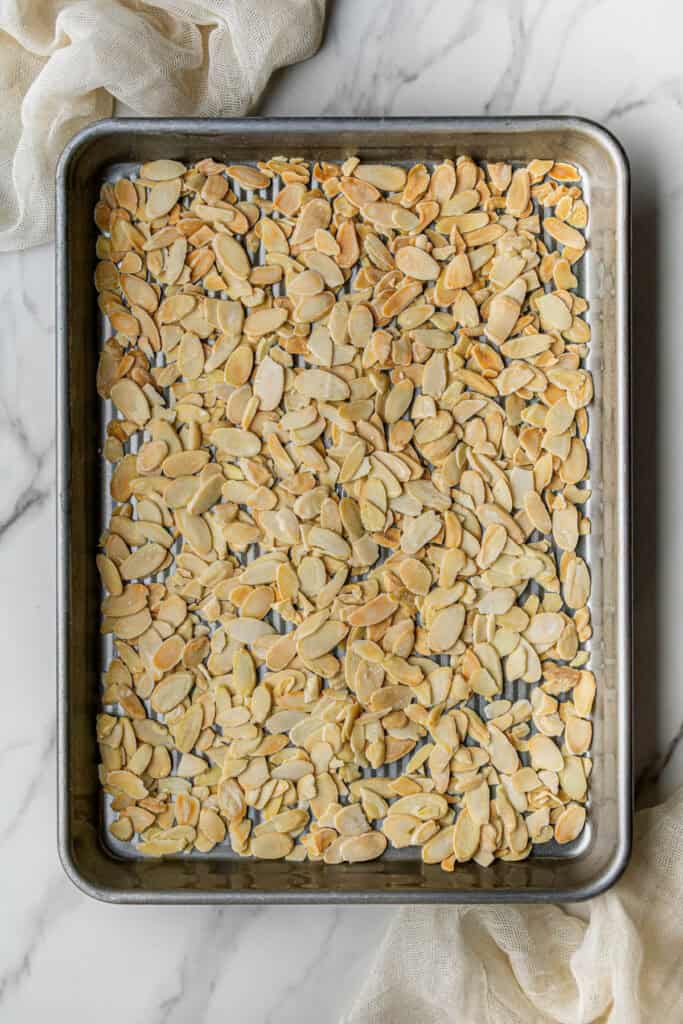 ingredients on a baking sheet