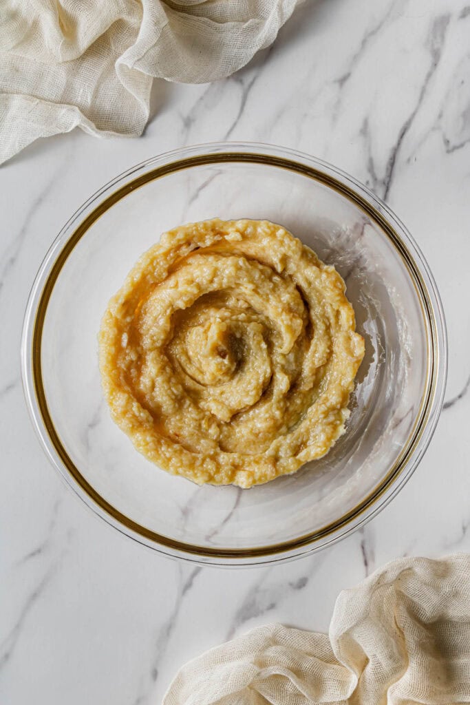 ingredients getting mixed