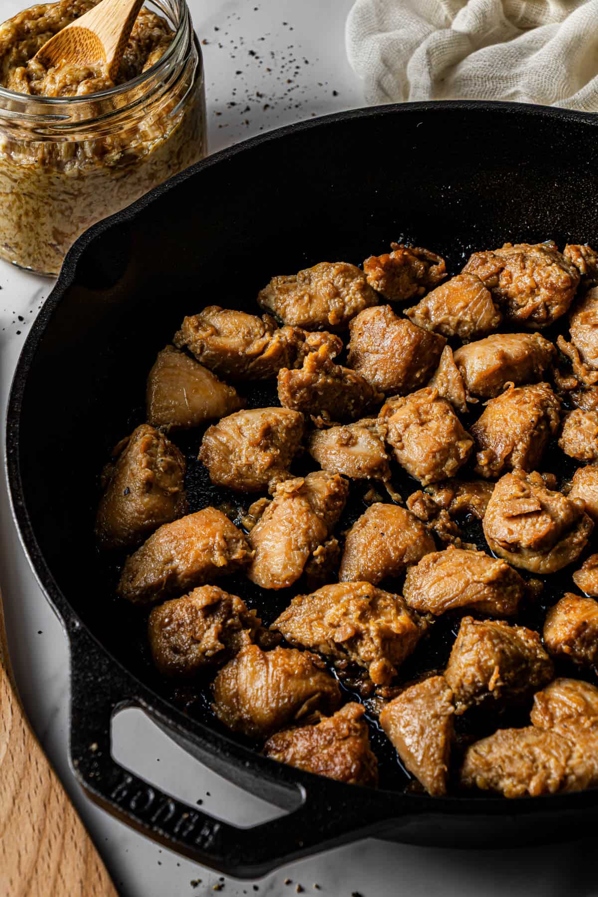 Copycat Benihana Chicken recipe in a pan