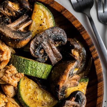 Benihana Copycat Hibachi Vegetables on a plate