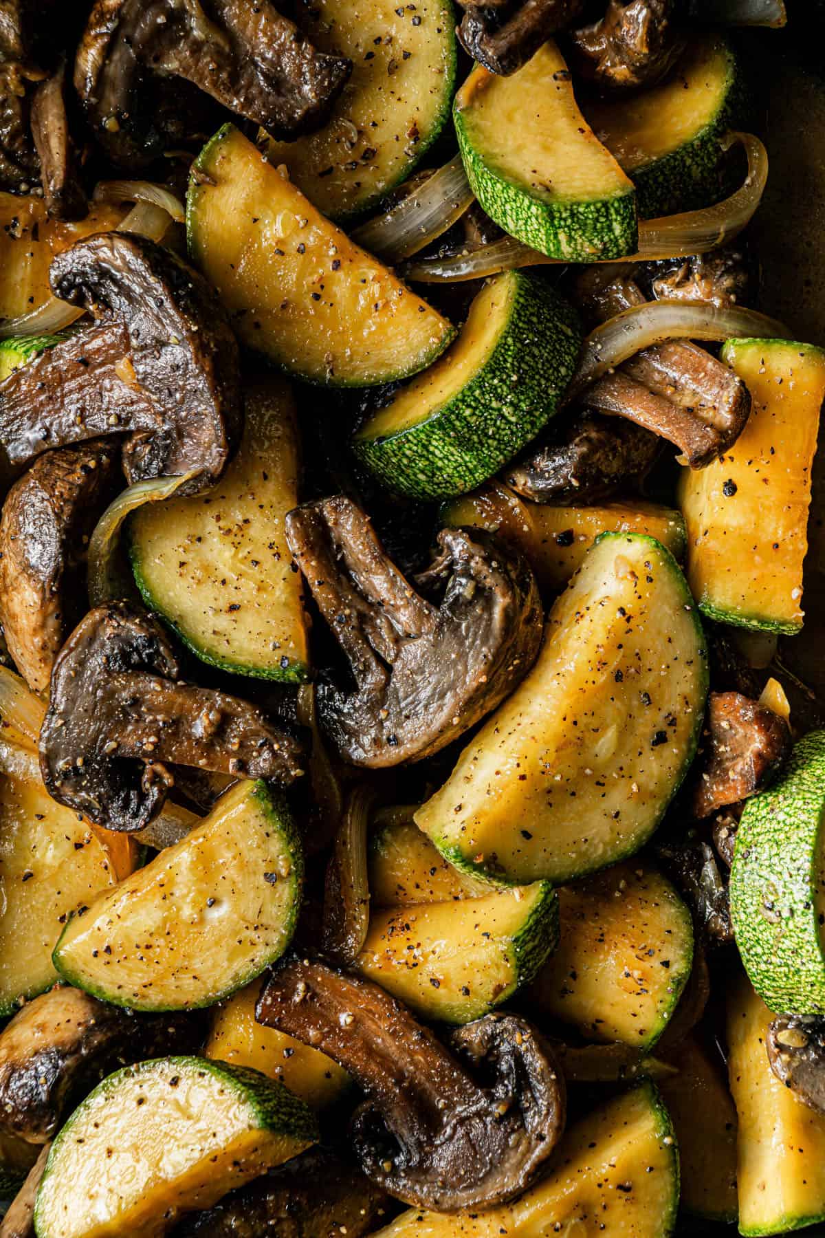 Benihana Copycat Hibachi Vegetables close up shot