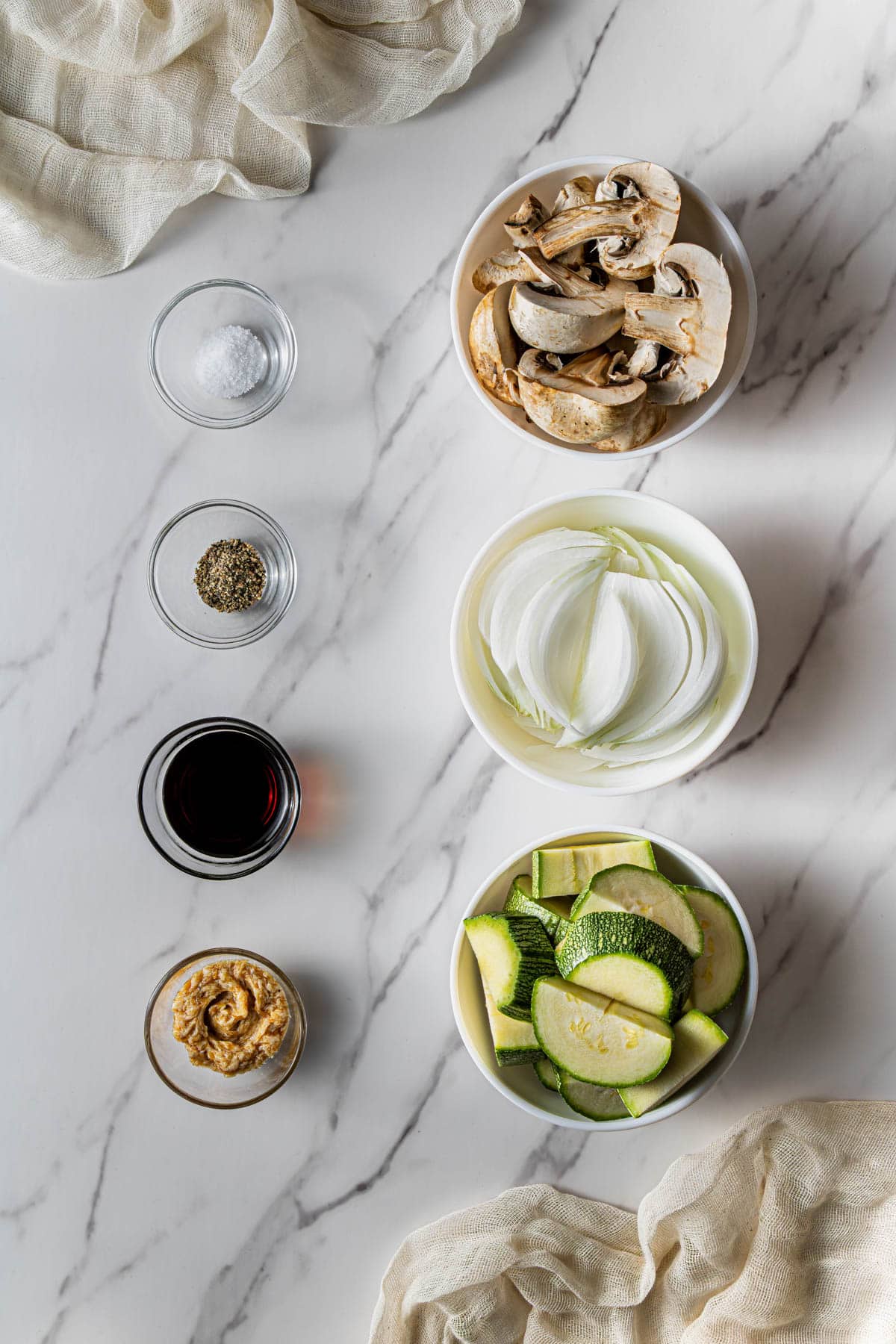 Benihana Copycat Hibachi Vegetables ingredients