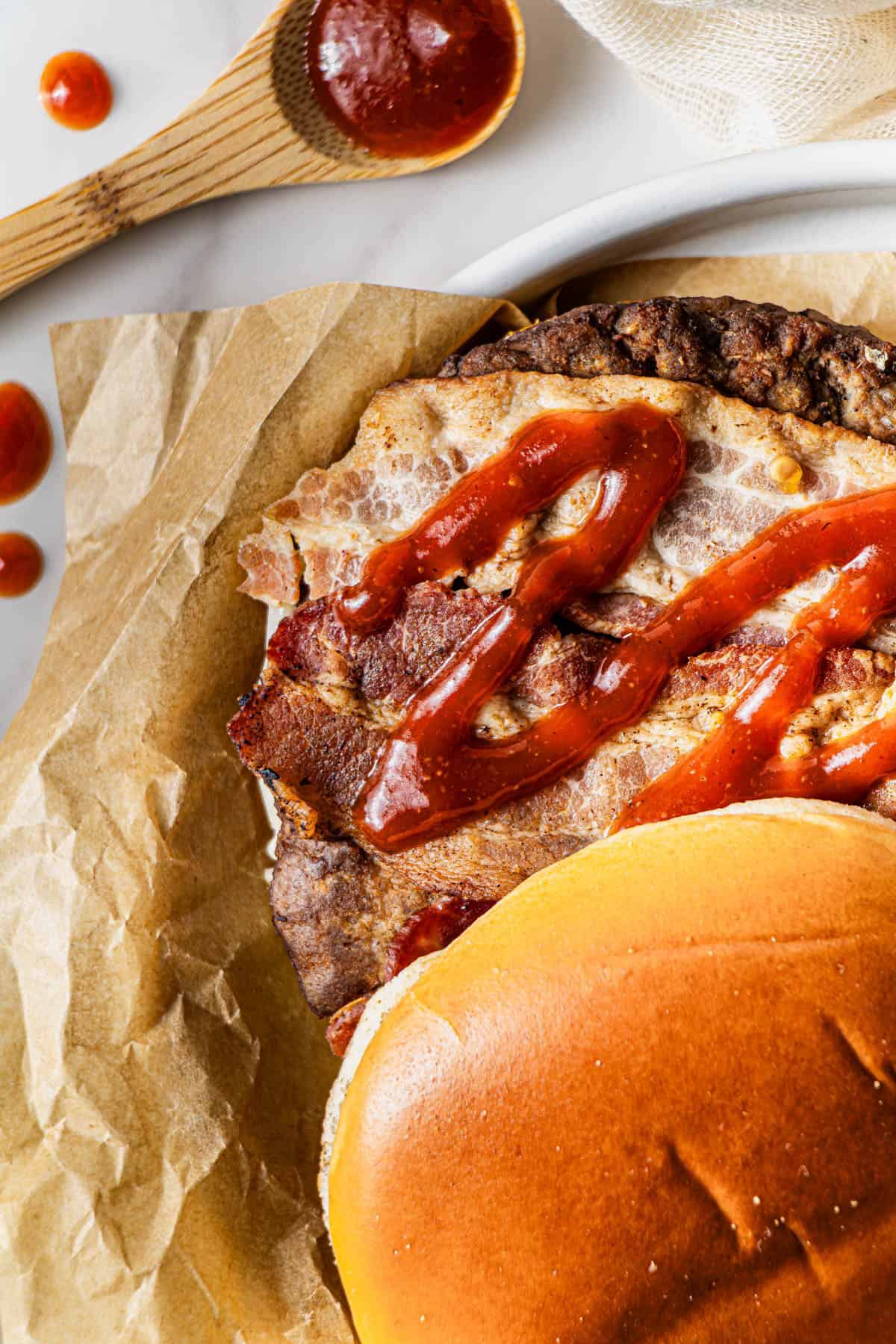 Arby's Copycat Red Ranch Sauce recipe on a sandwich