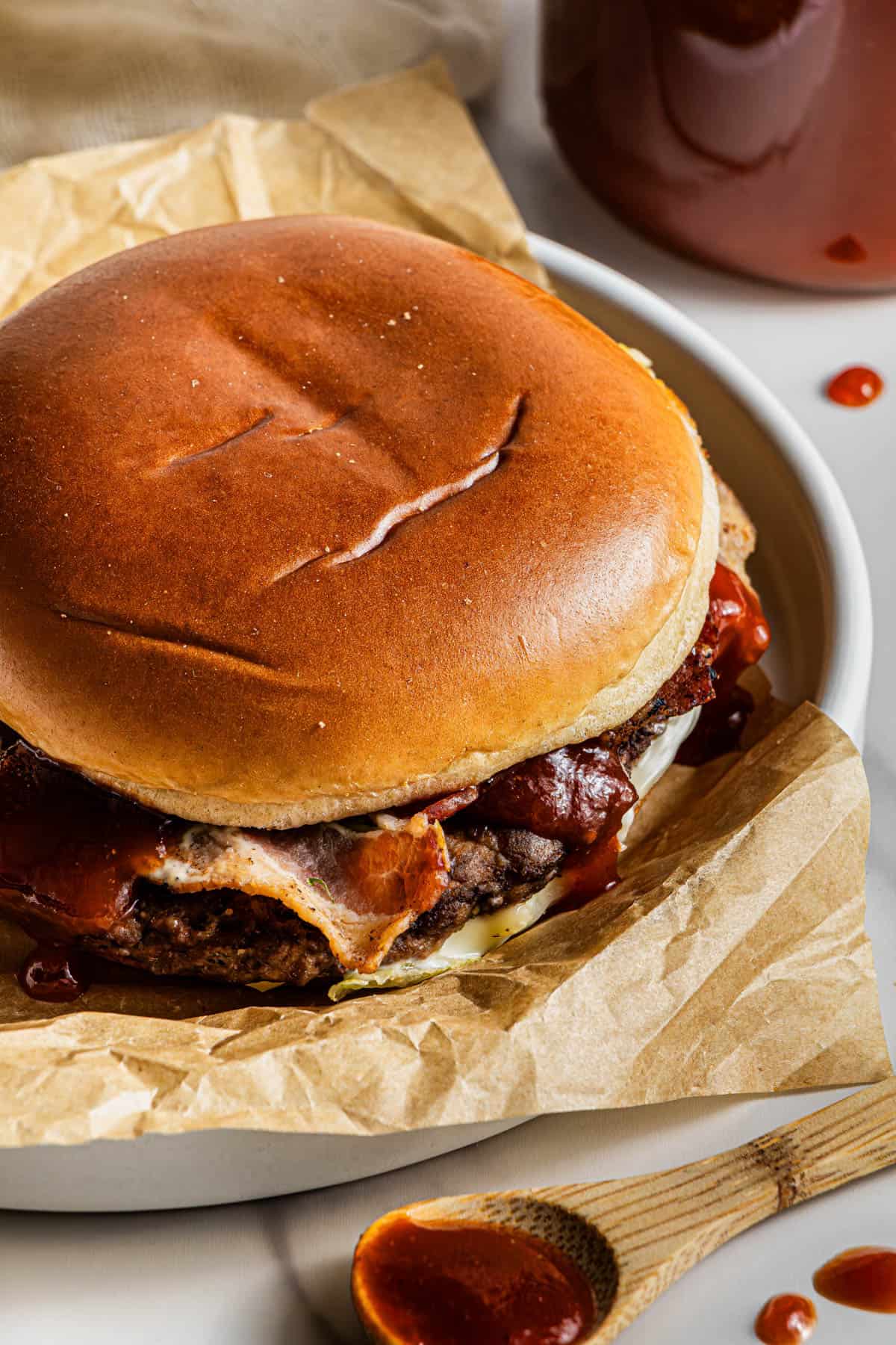 Arby's Copycat Red Ranch Sauce recipe on a sandwich