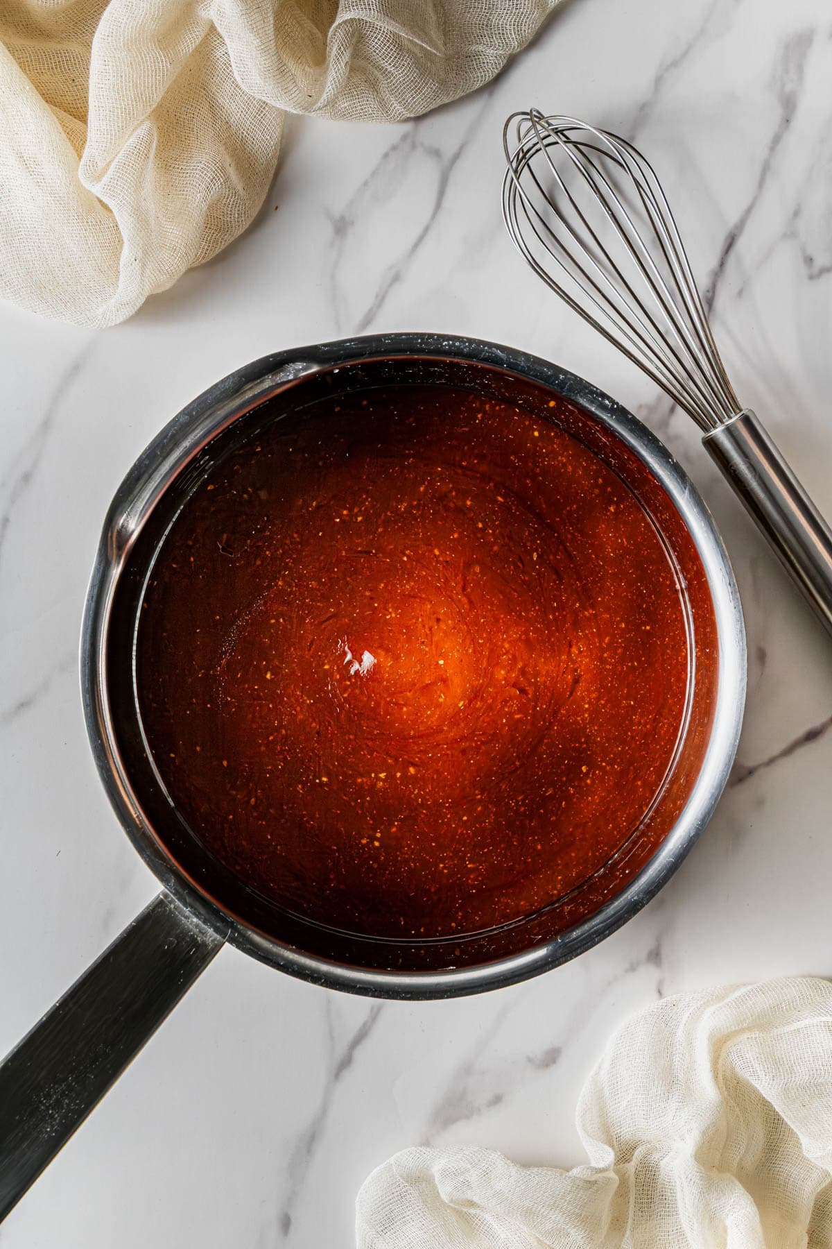 ingredients in a saucepan