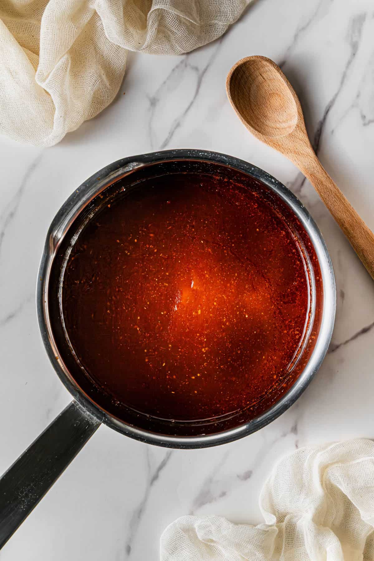 ingredients in a saucepan