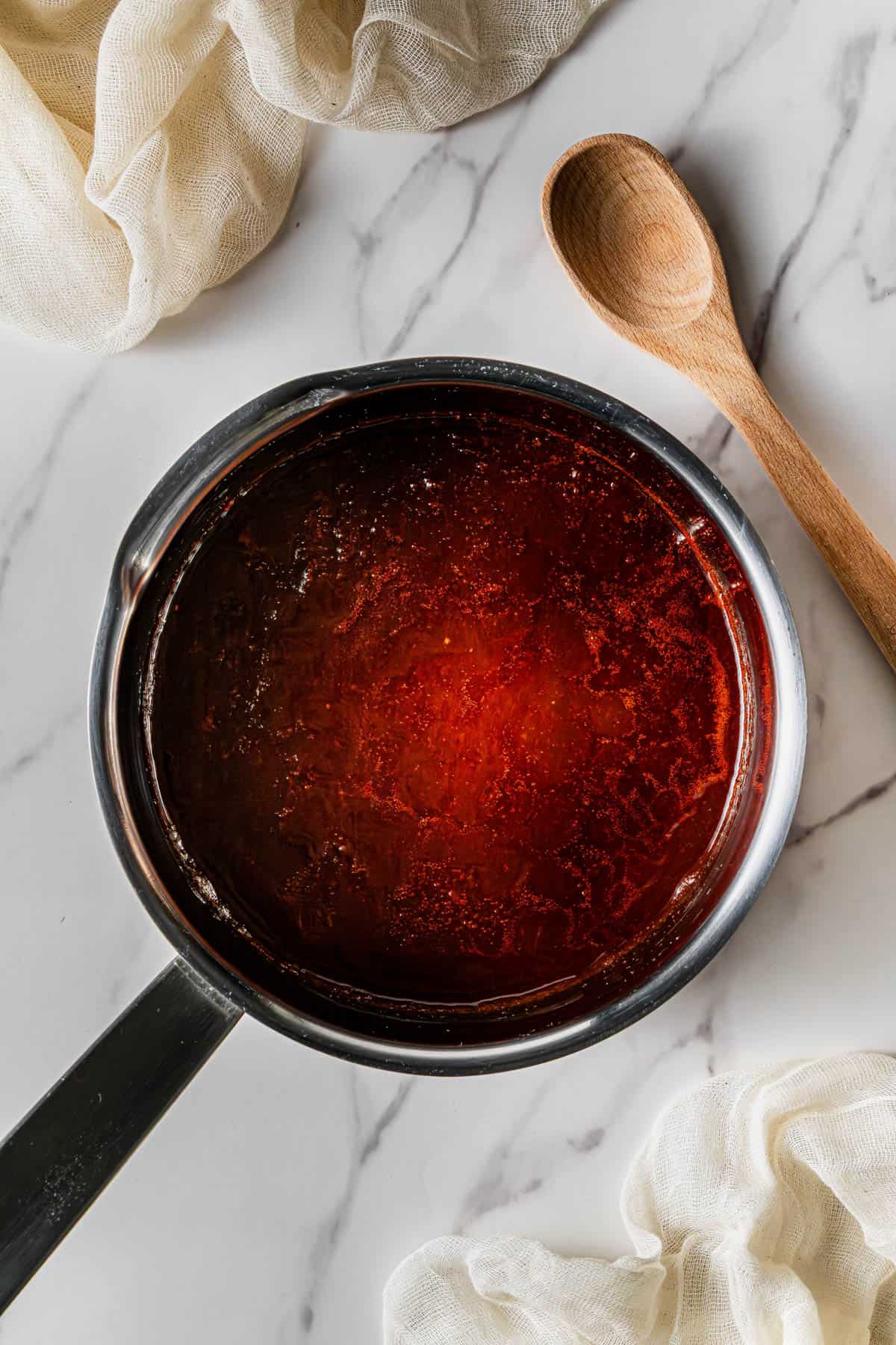 ingredients in a saucepan