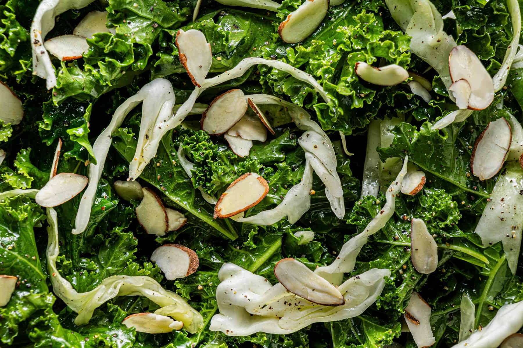 Closeup shot of the Chick-Fil-A Copycat Kale Crunch Salad.