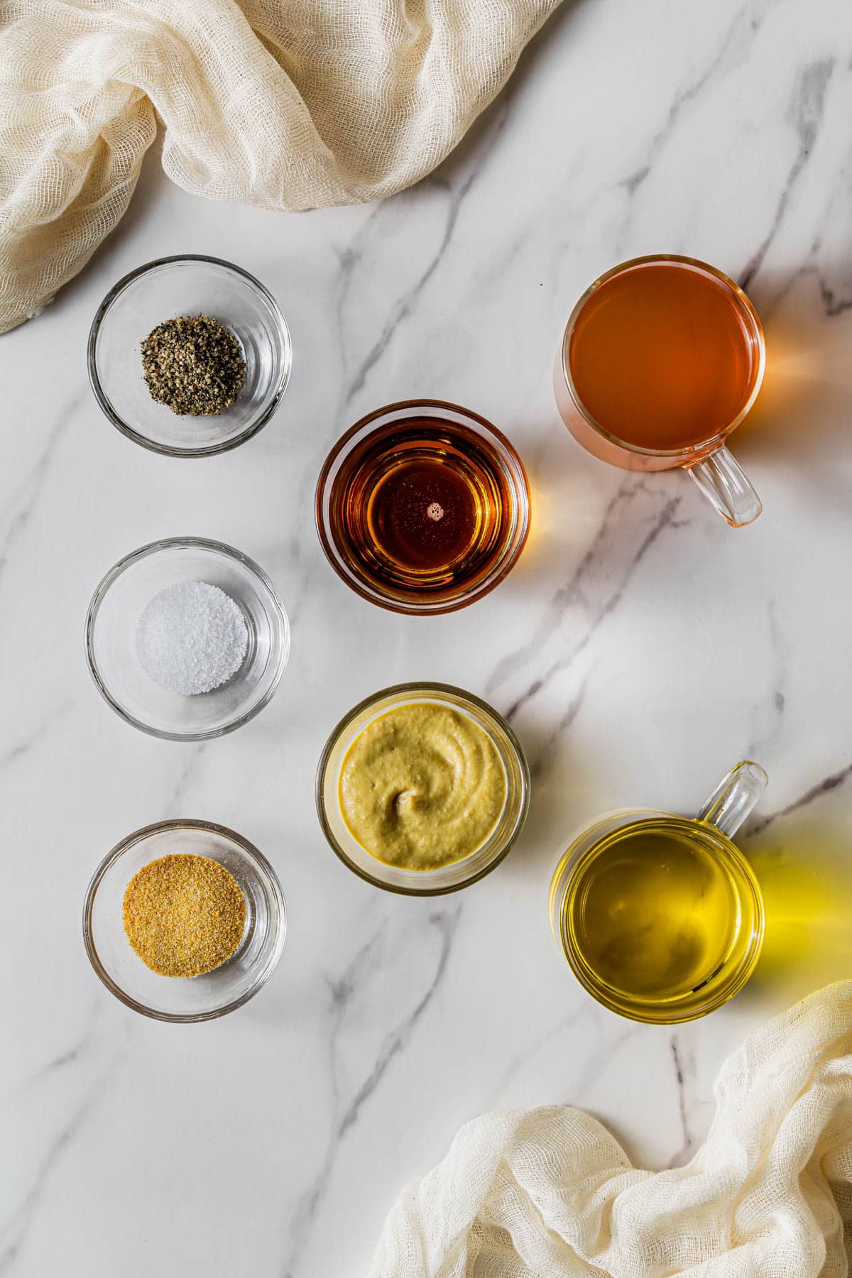 Flat lay shot of the ingredients