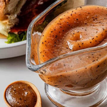 Subway Copycat Sweet Onion Sauce in a pouring cup