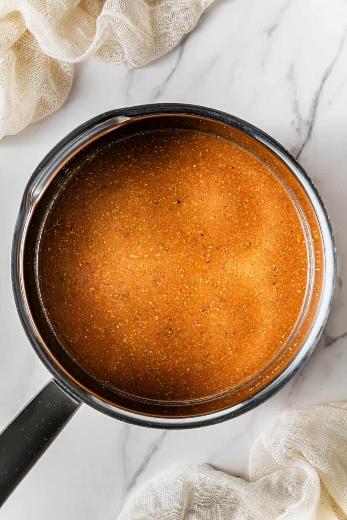 ingredients in a pot