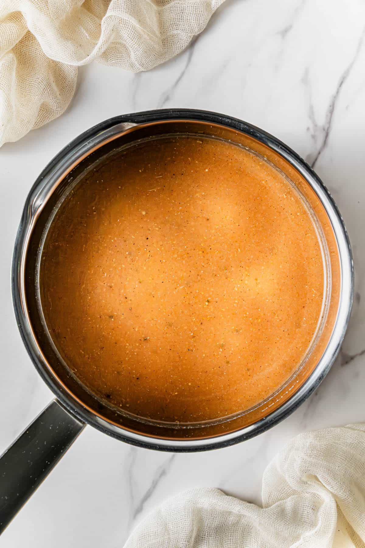 ingredients in a pot