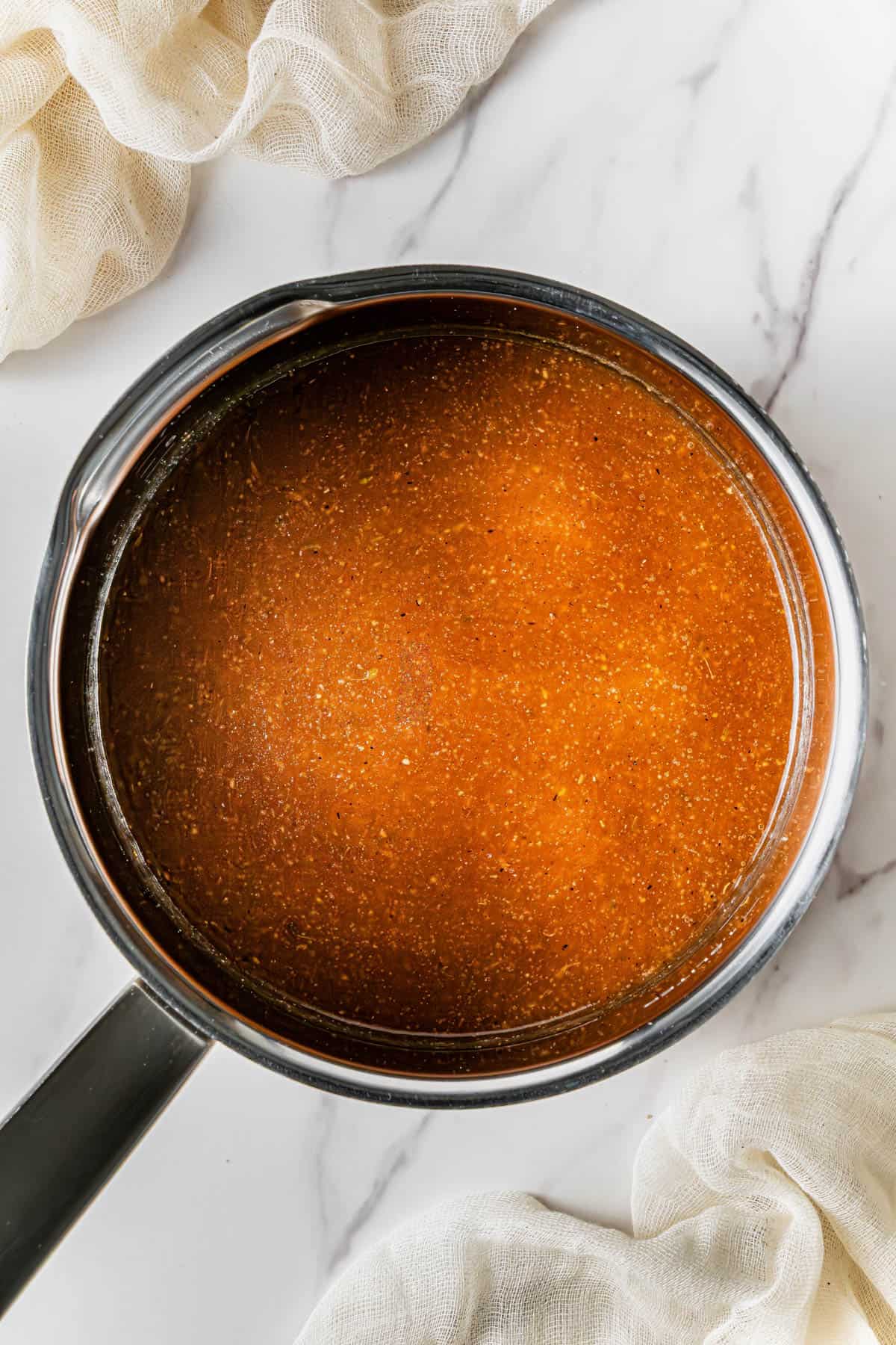 ingredients in a pot