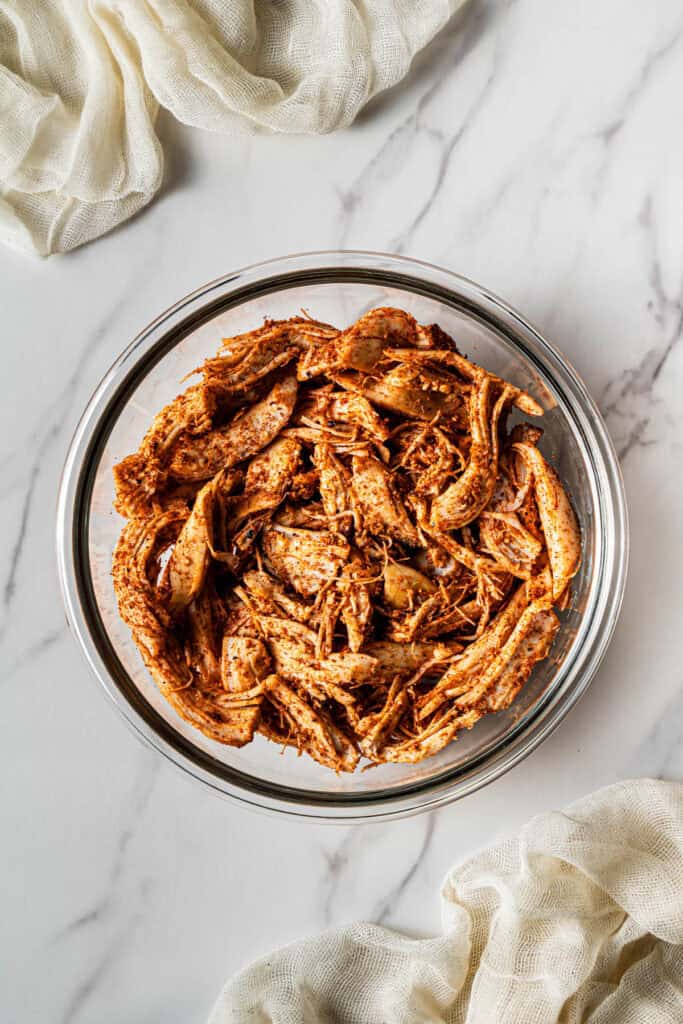 Seasoned chicken for Copycat Panera Frontega Chicken Sandwich filling